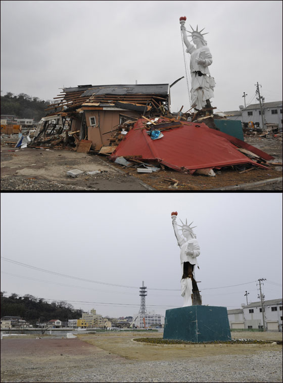 قارنوا بين صور المناطق التي تعرضت لتسونامي اليابان قبل عام واليوم! صورة رقم 32