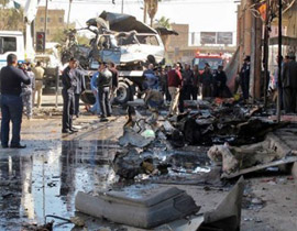 نحو مئتي قتيل وجريح في سلسلة تفجيرات بمدن عراقية متفرقة صورة رقم 1 نحو مئتي قتيل وجريح في سلسلة تفجيرات بمدن عراقية متفرقة صورة رقم 1