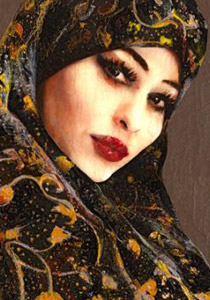 بالصور: فنانة اسبانية تدافع عن الحجاب بمعرض رسوماتها  صورة رقم 1