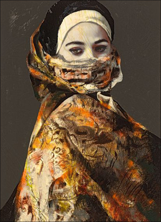 بالصور: فنانة اسبانية تدافع عن الحجاب بمعرض رسوماتها  صورة رقم 8