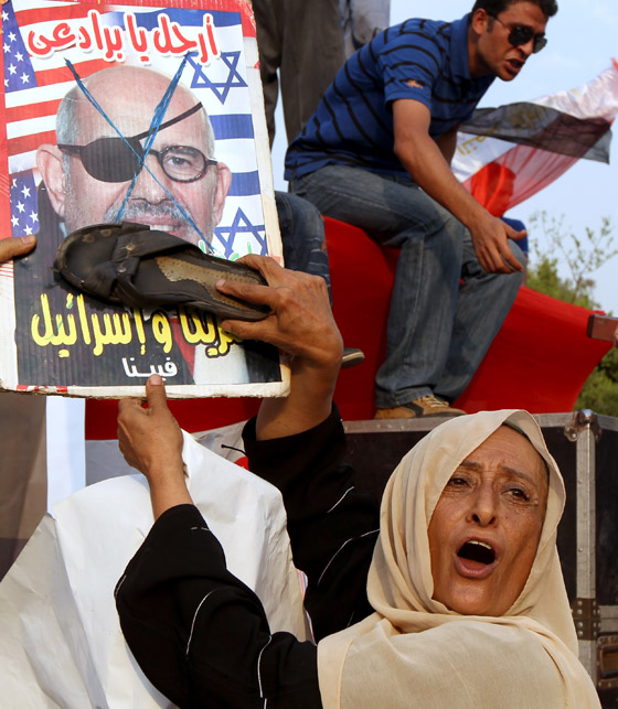 احتشاد الالاف في ميدان التحرير قبل ساعات من اعلان الرئيس المصري صورة رقم 16