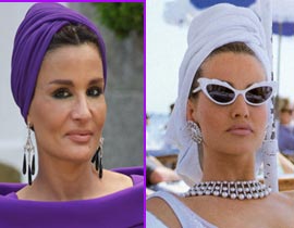 الشيخة موزة بالمايوه على شاطئ البحر تثير حالة ارتباك! صورة رقم 1 الشيخة موزة بالمايوه على شاطئ البحر تثير حالة ارتباك! صورة رقم 1