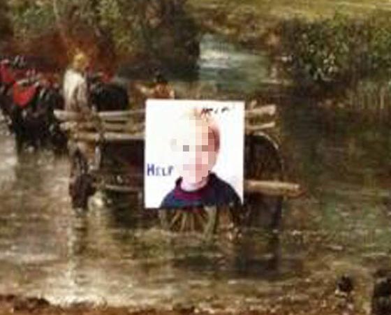 صور: اب يخرّب عمدا لوحة بريطانية شهيرة مطالبا بحضانة ابنه صورة رقم 3 صور: اب يخرّب عمدا لوحة بريطانية شهيرة مطالبا بحضانة ابنه صورة رقم 3