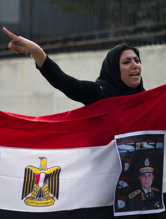 ممثلو وراقصات مصر يفوضون السيسي للقضاء على الارهاب  صورة رقم 4