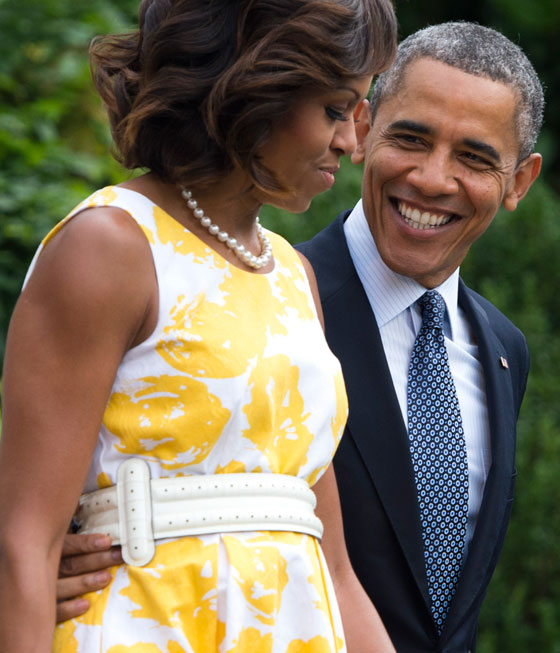 ميشيل اوباما تظهر بفستان اصفر جميل ثمنه 55 دولارا فقط  صورة رقم 8