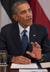 اوباما وهولاند مصمّمان على توجيه اوباما وهولاند مصمّمان على توجيه