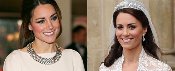 كيت ميدلتون من تاج مرصع لا يقدّر بثمن الى قلادة رخيصة من الزجاج بـ30 دولار  صورة رقم 1