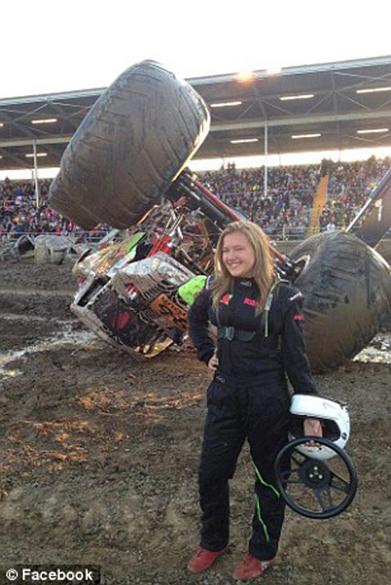 فتاة (16 عاما) تتحدى الرجال بكونها اصغر سائق لشاحنة عملاقة صورة رقم 5