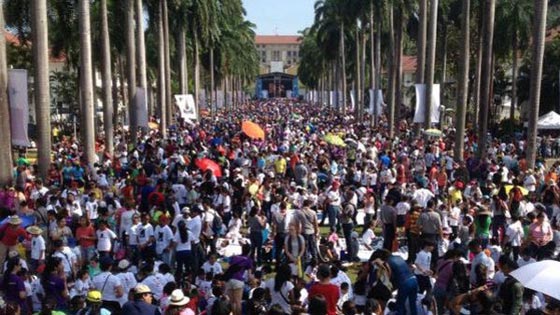 5084 من اطفال بنما ينجزون اكبر رسم جداري في العالم صورة رقم 2