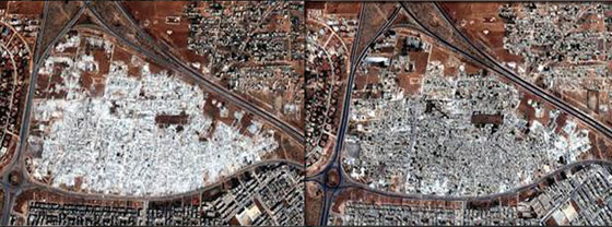 صور الاقمار الصناعية تكشف فداحة الدمار في المدن السورية  صورة رقم 1