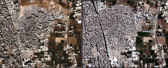 صور الاقمار الصناعية تكشف فداحة الدمار في المدن السورية  صورة رقم 4