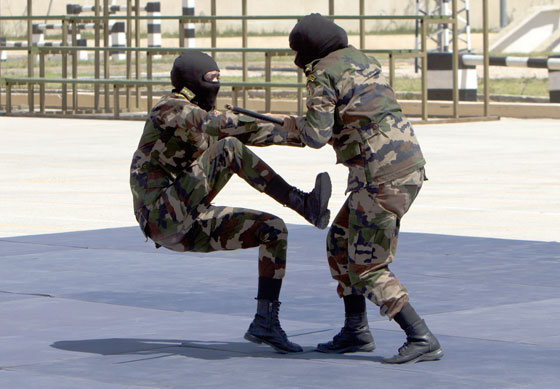 بالصور: مجندات الحرس الرئاسي الفلسطيني يبدين مهارات قتالية مدهشة صورة رقم 3