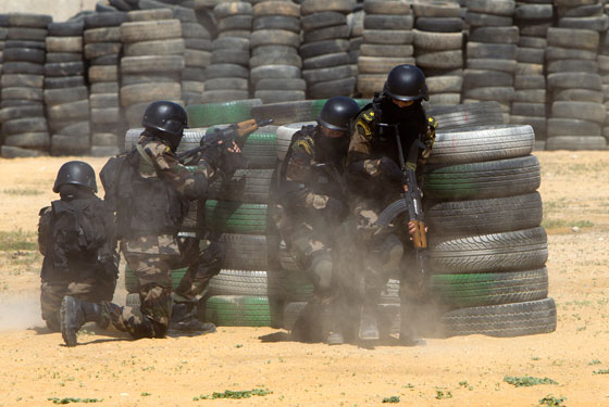 بالصور: مجندات الحرس الرئاسي الفلسطيني يبدين مهارات قتالية مدهشة صورة رقم 15