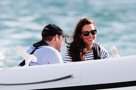 كيت مدلتون تتغلب على زوجها الامير ويليام في سباق اليخوت صورة رقم 8