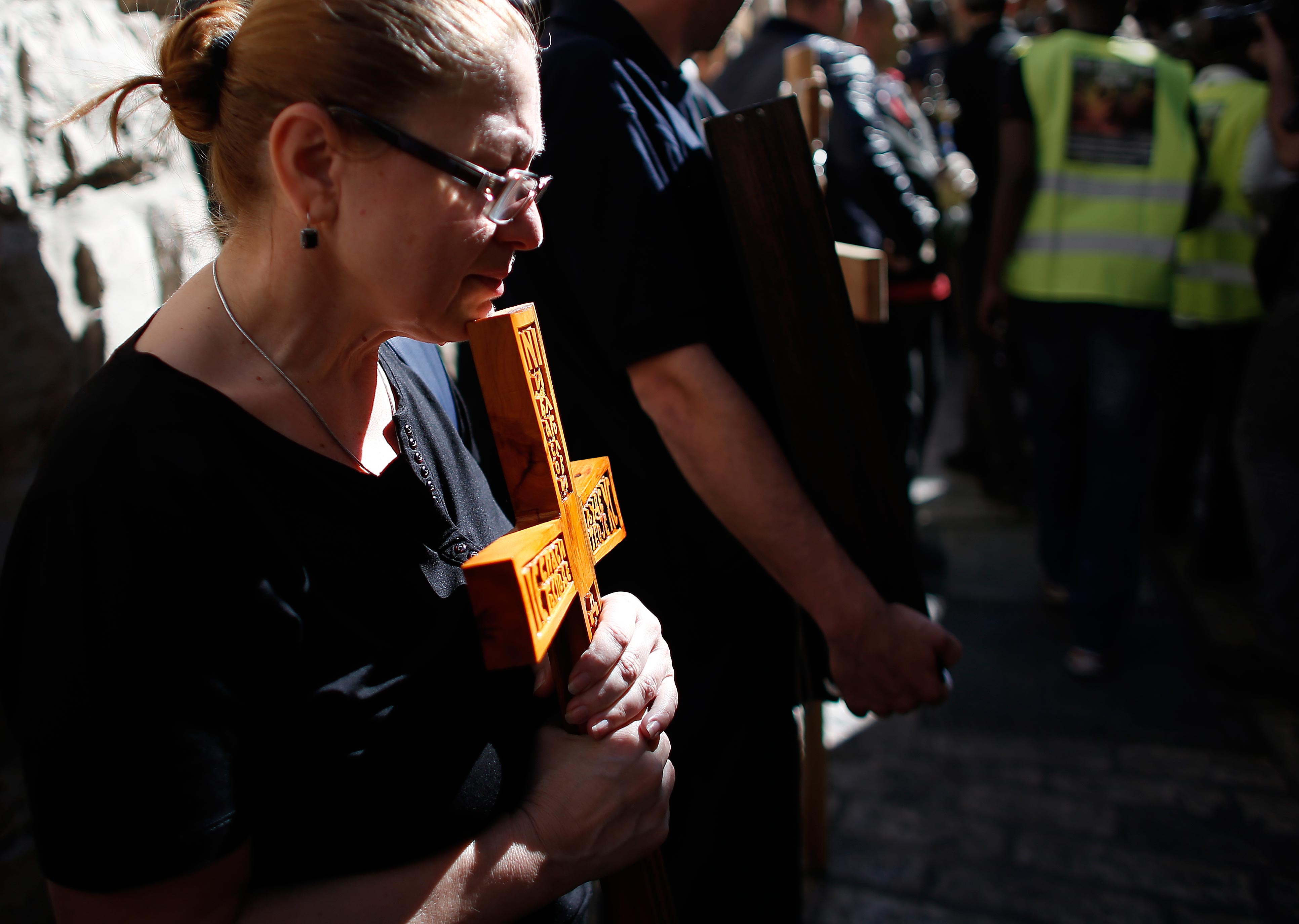 مسيرة درب الصليب في 