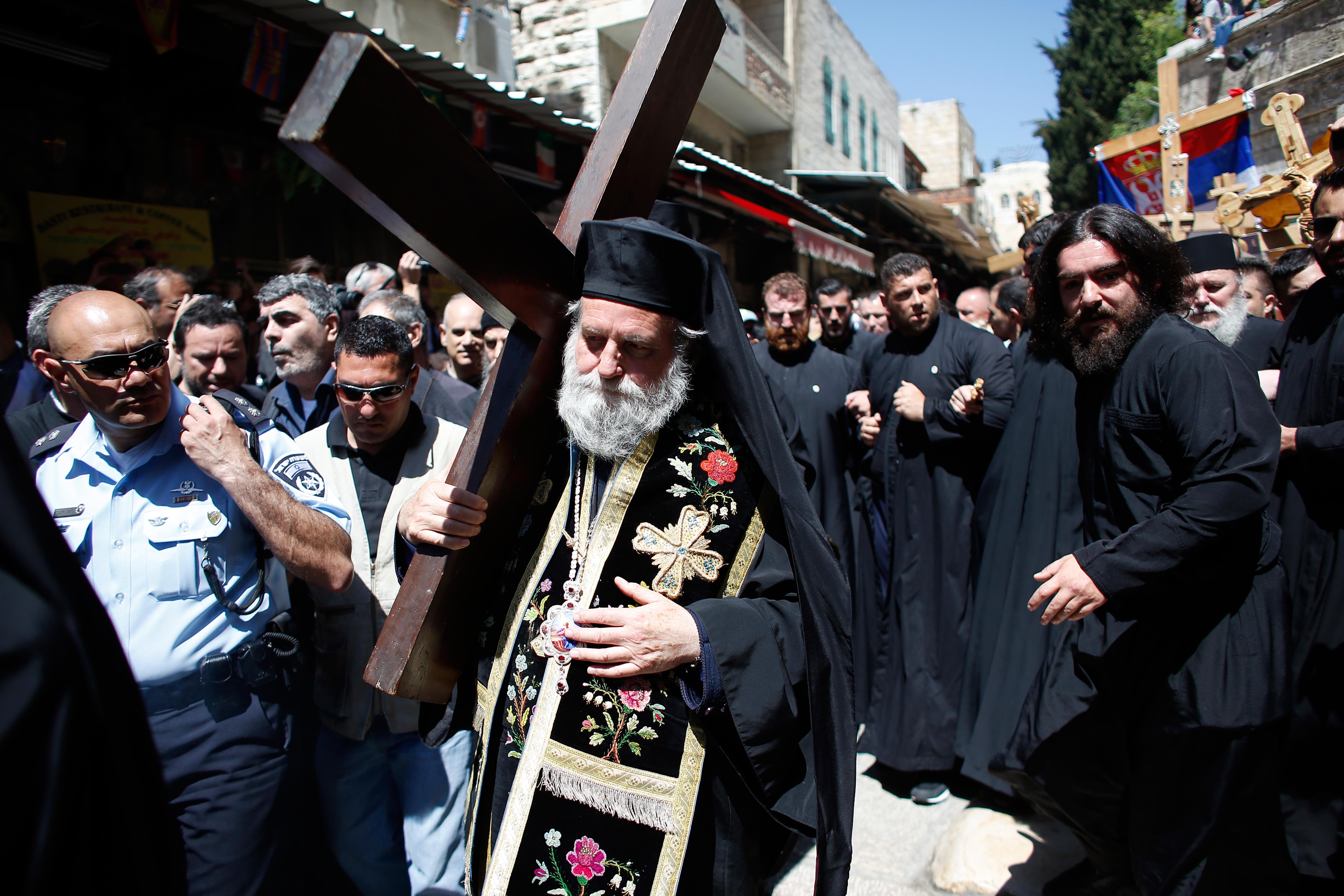 مسيرة درب الصليب في 