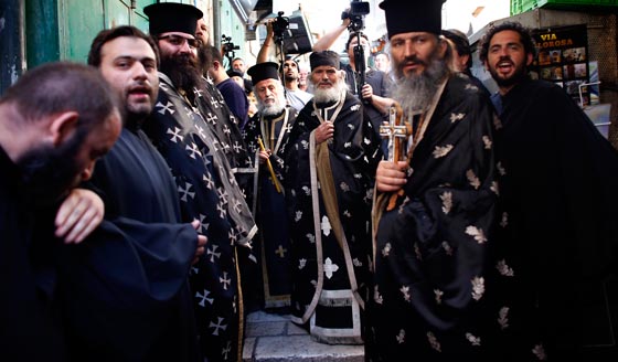 مسيرة درب الصليب في 