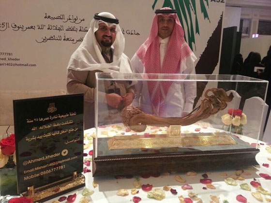 خليجي يدفع 5 ملايين ريال في سعف نخل جسَّدت لفظ الجلالة صورة رقم 1