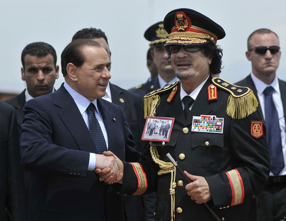 برلسكوني يكشف عن جانب غير معروف في شخصية القذافي صورة رقم 6