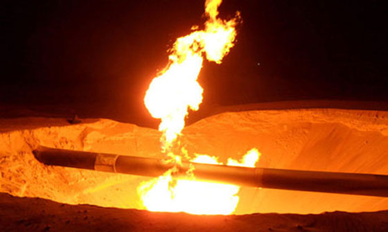 تفجير خط الغاز جنوب العريش بسيناء للمرة الـ 22  صورة رقم 1