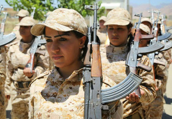  صور: بكامل الزينة.. نساء البشمركة يتصدين لداعش بروح قتالية عالية صورة رقم 8