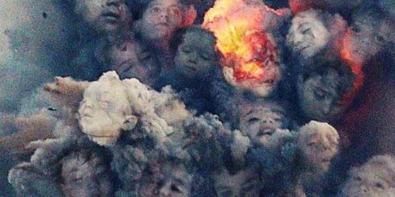 بابداع فنانة فلسطينية.. تحويل دخان القصف الاسرائيلي لغزة الى لوحات  صورة رقم 1