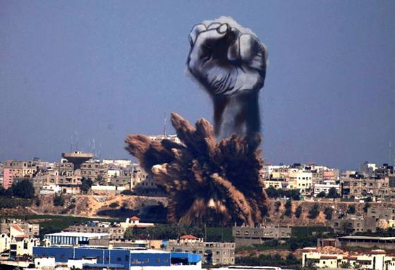 بابداع فنانة فلسطينية.. تحويل دخان القصف الاسرائيلي لغزة الى لوحات  صورة رقم 3