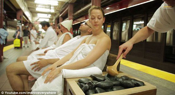 بالصور.. سونا ومساجات داخل مترو الأنفاق بأمريكا صورة رقم 7