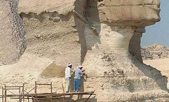 مصر: عمليات ترميم اقدم تمثال في العالم (ابو الهول) تبدأ اليوم صورة رقم 2