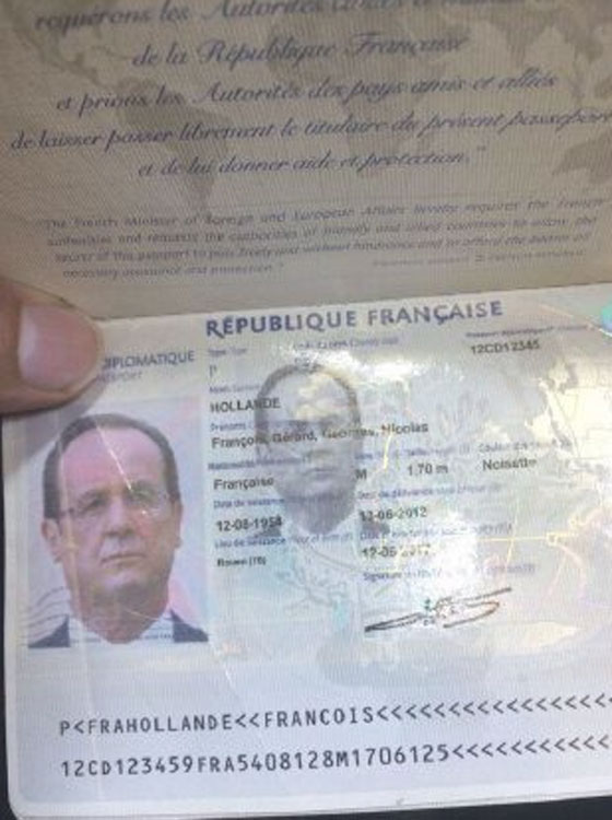 كيف تسرب جواز سفر الرئيس هولاند الى مواقع التواصل في العراق؟ صورة رقم 3