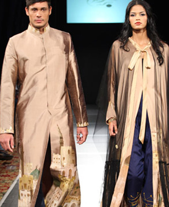 صور: مصمم ازياء سعودي يستعد لليوم الوطني بعرض ازياء يبرز الجمال والعراقة  صورة رقم 6