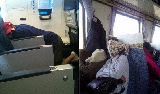  مضيفة طيران تنشر صورا مقززة لفضائح الركاب في الرحلات صورة رقم 3