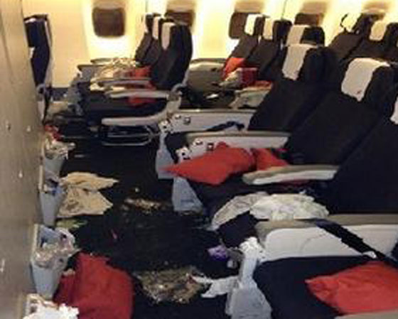  مضيفة طيران تنشر صورا مقززة لفضائح الركاب في الرحلات صورة رقم 6