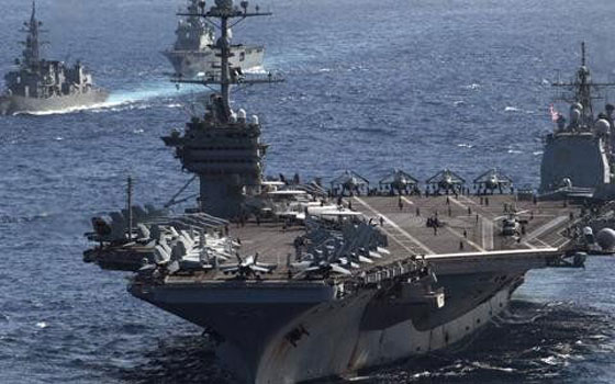 البحرية الايرانية تتهدد البحرية الامريكية وتتوعدها بالتدمير خلال لحظات!! صورة رقم 2