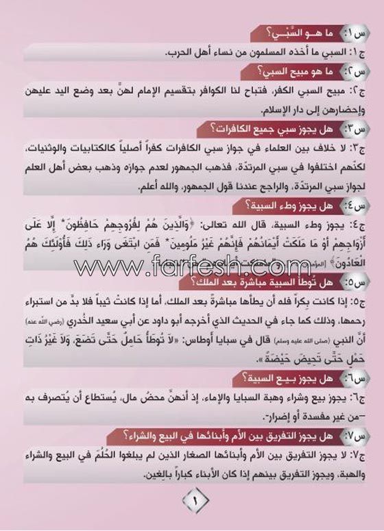 داعش يحاول ان يضبط فوضى نكاح السبايا والطفلات في كتيب صورة رقم 3