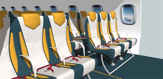 لهذا السبب تم تصنيع مقاعد خفيفة لطيفة لاستخدامها في الطائرات صورة رقم 5