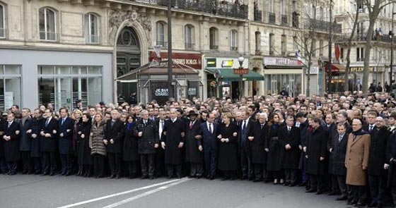 اين اختفت ميركل وبقية النساء من مسيرة باريس؟ صورة رقم 5