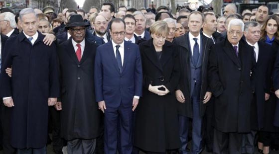 اين اختفت ميركل وبقية النساء من مسيرة باريس؟ صورة رقم 4