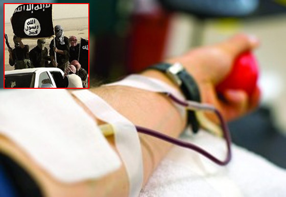 الدواعش لاهل الرقة.. تريدون مغادرة المدينة؟ تبرعوا بالدم صورة رقم 1