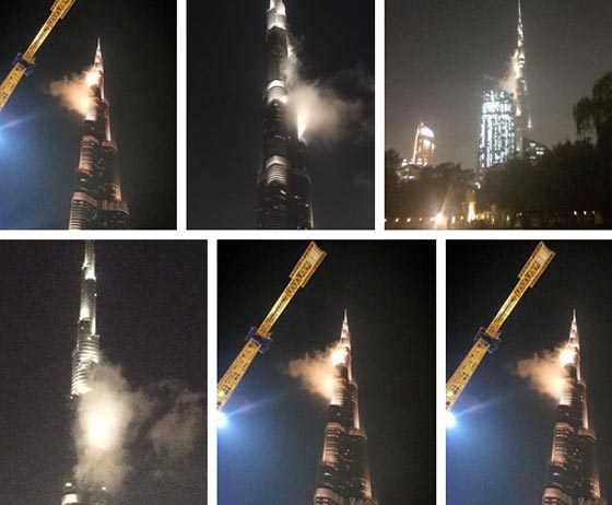 دخان كثيف يغطي برج خليفة وموقعه الرسمي يقول انه ضباب! صورة رقم 1