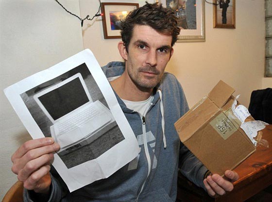 خدعة على ebay: اشترى لاب توب وحصل على صورة للجهاز فقط! صورة رقم 1