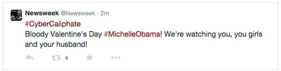 ماذا قال قراصنة الانترنت عن ميشيل اوباما وداعش؟ صورة رقم 2