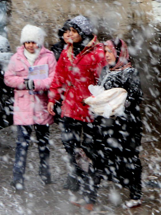 جنى.. عاصفة ثلجية تجتاح الشرق الاوسط وتذكر بالكسا صورة رقم 1 جنى.. عاصفة ثلجية تجتاح الشرق الاوسط وتذكر بالكسا صورة رقم 1