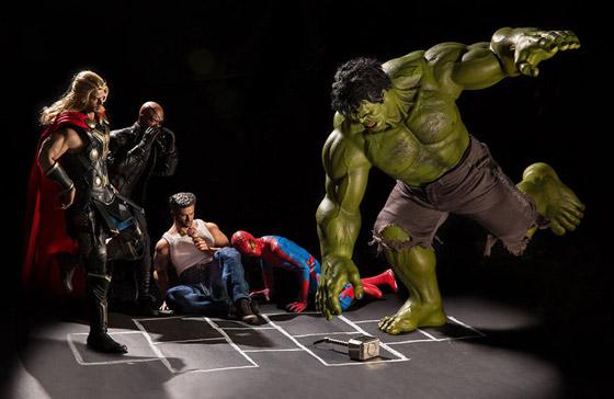 صور مضحكة: الحياة السرية لبعض الابطال الخارقين تكشف حقيقتهم  صورة رقم 2