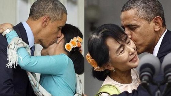 بالصور.. 8 قبلات سياسية ساخنة آخرها قبلة محلب من سيدة مصرية صورة رقم 7