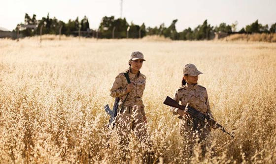 جولة مصورة في صفوف مقاتلات البشمرغة ضد داعش صورة رقم 8