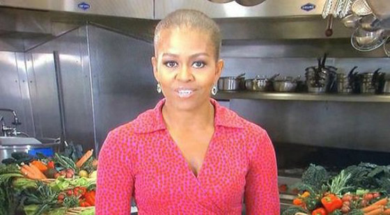 اطلالة صادمة لميشال اوباما تدخل مشاهديها في حالة من الهلع صورة رقم 1 اطلالة صادمة لميشال اوباما تدخل مشاهديها في حالة من الهلع صورة رقم 1