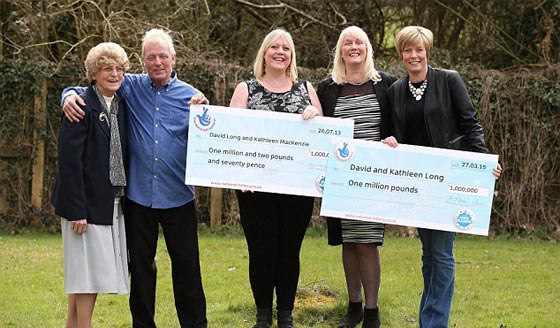 زوجان بريطانيان يربحان مليون استرليني مرتين باليانصيب صورة رقم 1