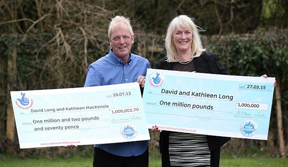 زوجان بريطانيان يربحان مليون استرليني مرتين باليانصيب صورة رقم 4