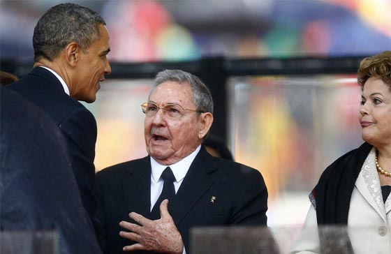 صفحة جديدة ومصافحة تاريخية بين اوباما وراؤول كاسترو في بنما صورة رقم 1 صفحة جديدة ومصافحة تاريخية بين اوباما وراؤول كاسترو في بنما صورة رقم 1